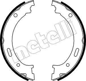 Bremsbackensatz, Feststellbremse METELLI 53-0361