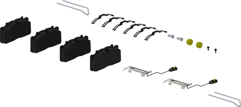 Bremsbelagsatz, Scheibenbremse WABCO 640 175 925 2