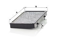 Filter, kupéventilation MANN-FILTER CUK 3454