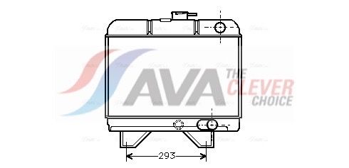 Kühler, Motorkühlung AVA QUALITY COOLING PE2018