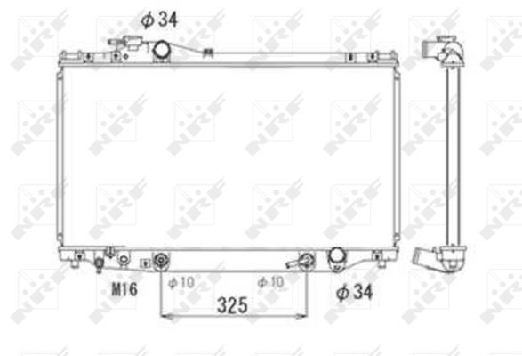 Kühler, Motorkühlung NRF 53710