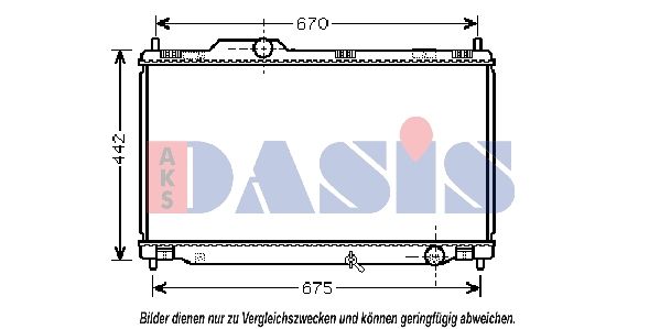 Kühler, Motorkühlung AKS DASIS 210203N