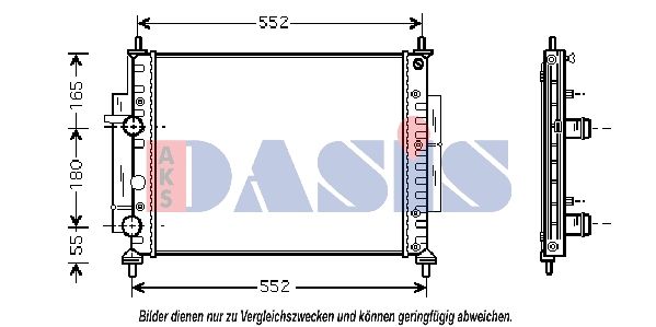 Kühler, Motorkühlung AKS DASIS 080027N