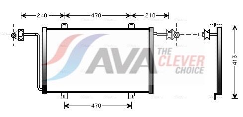 Kondensator, Klimaanlage AVA QUALITY COOLING RT5278