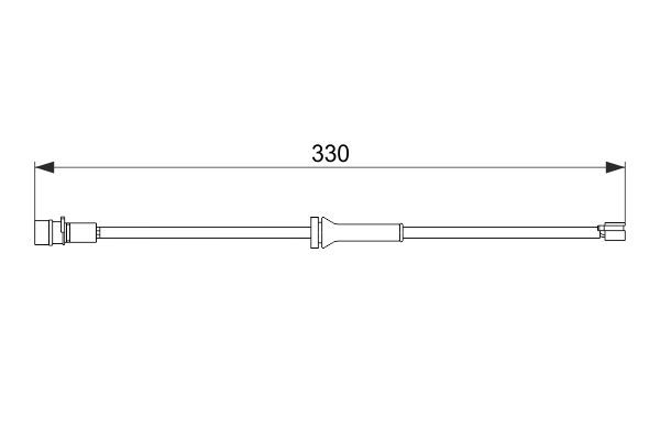 Warnkontakt, Bremsbelagverschleiß BOSCH 1 987 474 581