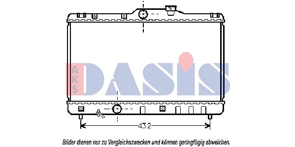 Kühler, Motorkühlung AKS DASIS 210230N