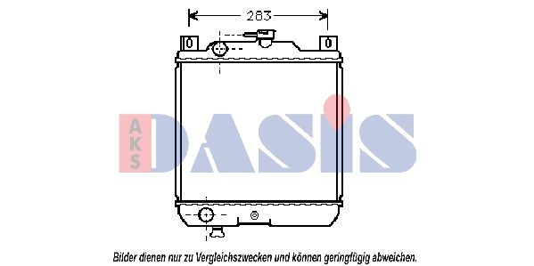 Kühler, Motorkühlung AKS DASIS 320050N