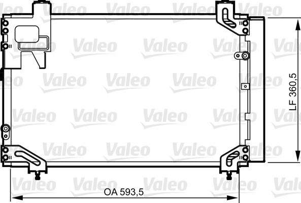 Kondensator, Klimaanlage VALEO 814271