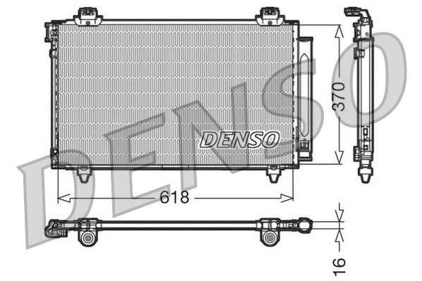 Kondensator, Klimaanlage DENSO DCN50012