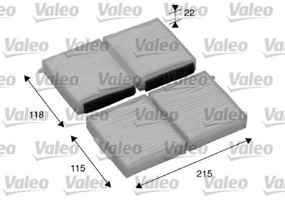 Pollenfilter / Innenraumfilter VALEO 698891