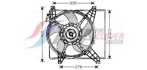 Lüfter, Motorkühlung AVA QUALITY COOLING HY7504