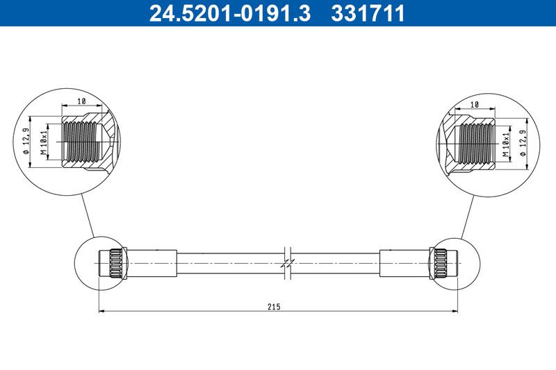Bremsschlauch ATE 24.5201-0191.3