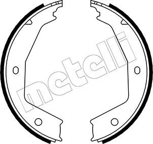 Bremsbackensatz, Feststellbremse METELLI 53-0331