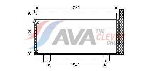 Kondensator, Klimaanlage AVA QUALITY COOLING TO5660D