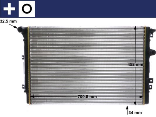 Kühler, Motorkühlung MAHLE CR2032000S
