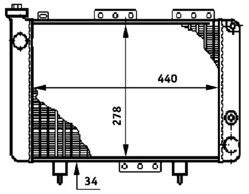 Kühler, Motorkühlung MAHLE CR616000S