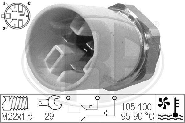Temperaturschalter, Kühlerlüfter ERA 330300