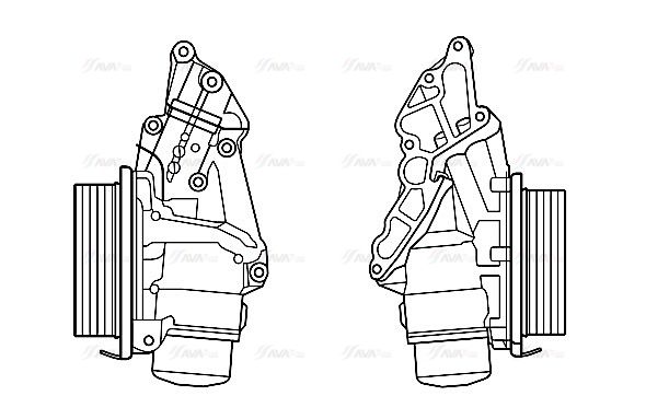 Ölkühler, Motoröl AVA QUALITY COOLING ms3688h