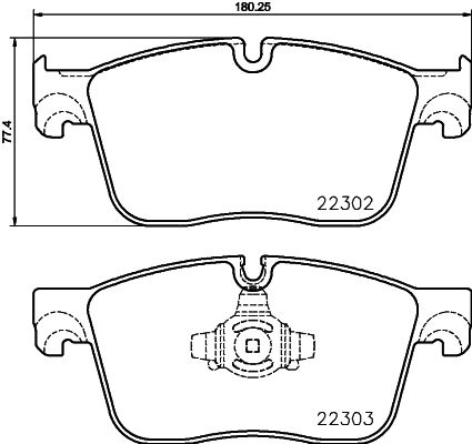 Bremsbelagsatz Bremsbeläge HELLA 8DB 355 024-661