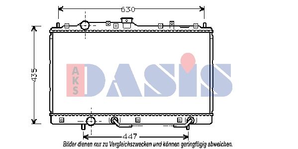 Kühler, Motorkühlung AKS DASIS 140034N