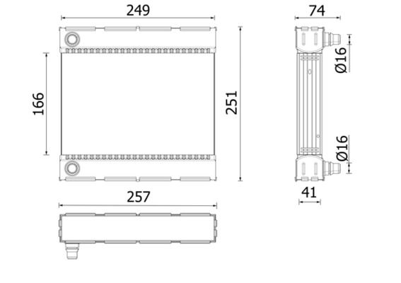 Kühler, Motorkühlung MAHLE CR926000P