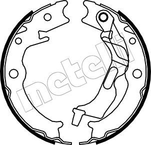 Bremsbackensatz, Feststellbremse METELLI 53-0052