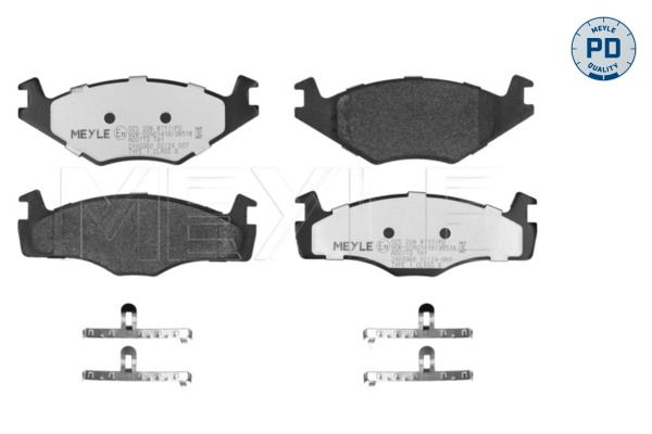 Bremsbelagsatz, Scheibenbremse MEYLE 025 208 8717/PD