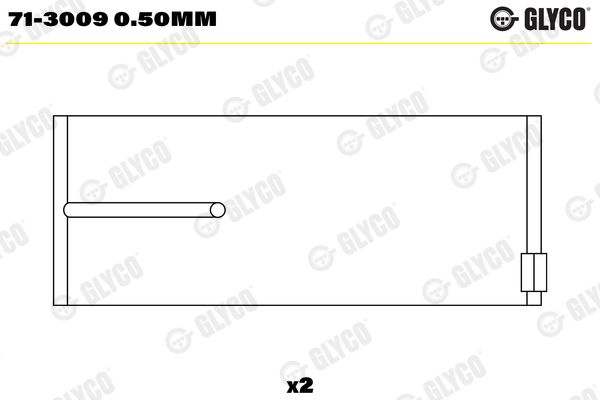 Pleuellager GLYCO 71-30090.50MM