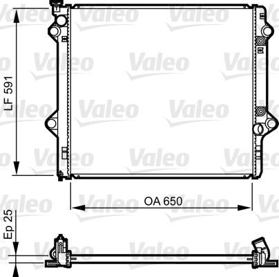 Kühler, Motorkühlung VALEO 735568