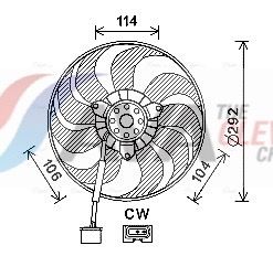 Lüfter, Motorkühlung AVA QUALITY COOLING VN7539