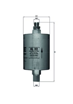 Kraftstofffilter MAHLE KL22