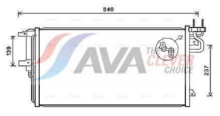 Kondensator, Klimaanlage AVA QUALITY COOLING FD5617D