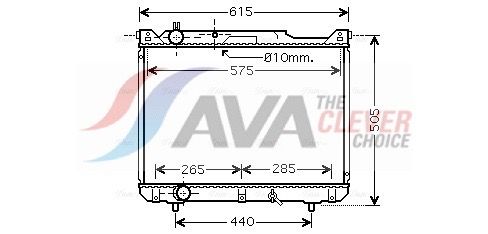 Kühler, Motorkühlung AVA QUALITY COOLING SZ2099