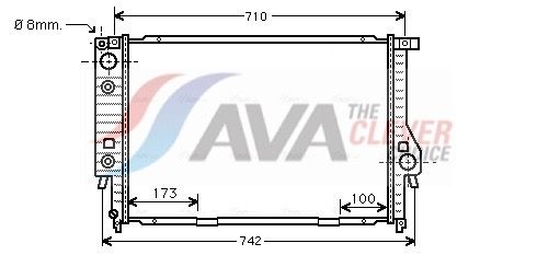 Kühler, Motorkühlung AVA QUALITY COOLING BW2134