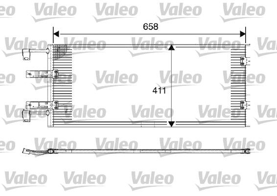 Kondensator, Klimaanlage VALEO 817645