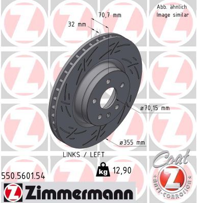 Bremsscheibe ZIMMERMANN 550.5601.54