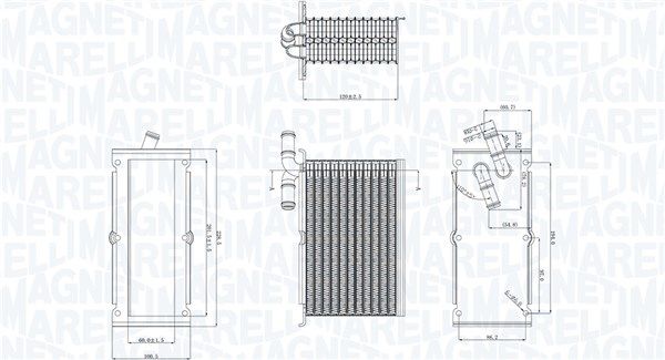 Ladeluftkühler MAGNETI MARELLI 351319205430
