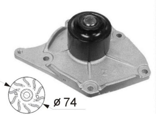 Wasserpumpe, Motorkühlung MAHLE CP54000S