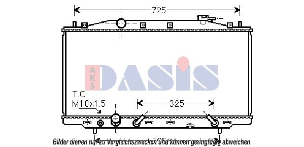 Kühler, Motorkühlung AKS DASIS 100066N