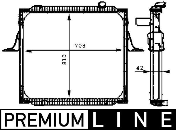 Kühler, Motorkühlung MAHLE CR699000P