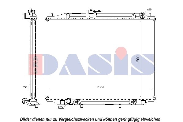 Kühler, Motorkühlung AKS DASIS 070143N