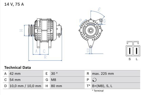 Generator BOSCH 0 986 042 291