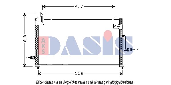 Kondensator, Klimaanlage AKS DASIS 512014N