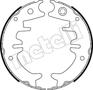 Bremsbackensatz, Feststellbremse METELLI 53-0525