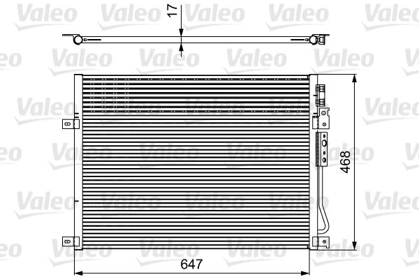 Kondensator, Klimaanlage VALEO 814086