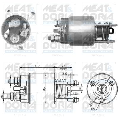 Magnetschalter, Starter MEAT & DORIA 46152