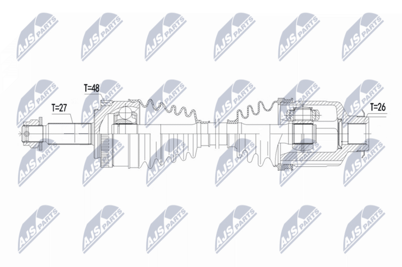Antriebswelle (Gelenkwelle) NTY NPW-HY-631