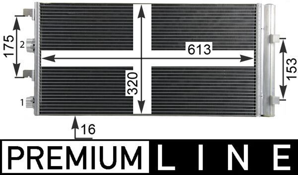 Kondensator, Klimaanlage MAHLE AC724000P