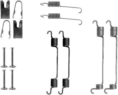 Zubehörsatz, Bremsbacken TEXTAR 97015800