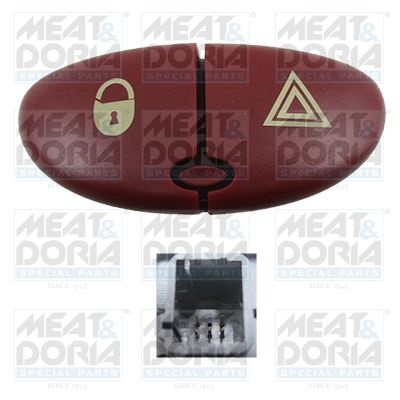 Warnblinkschalter MEAT & DORIA 23666